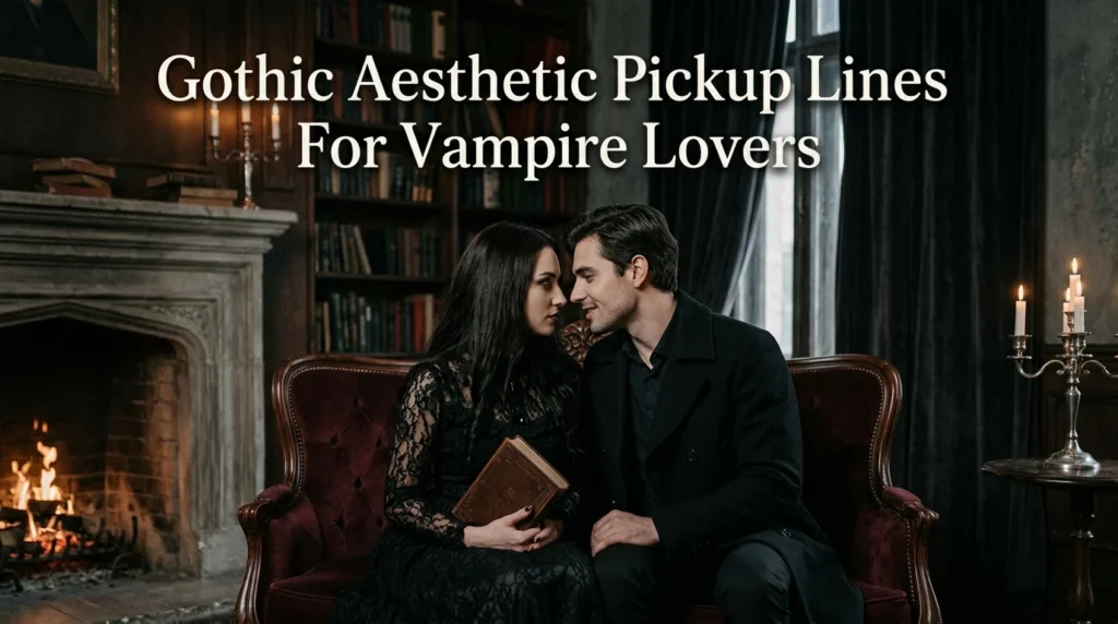 Gothic Aesthetic Pickup Lines For Vampire Lovers