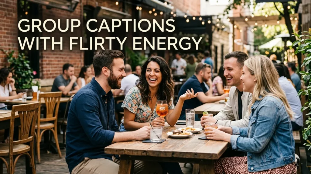 Group Captions With Flirty Energy