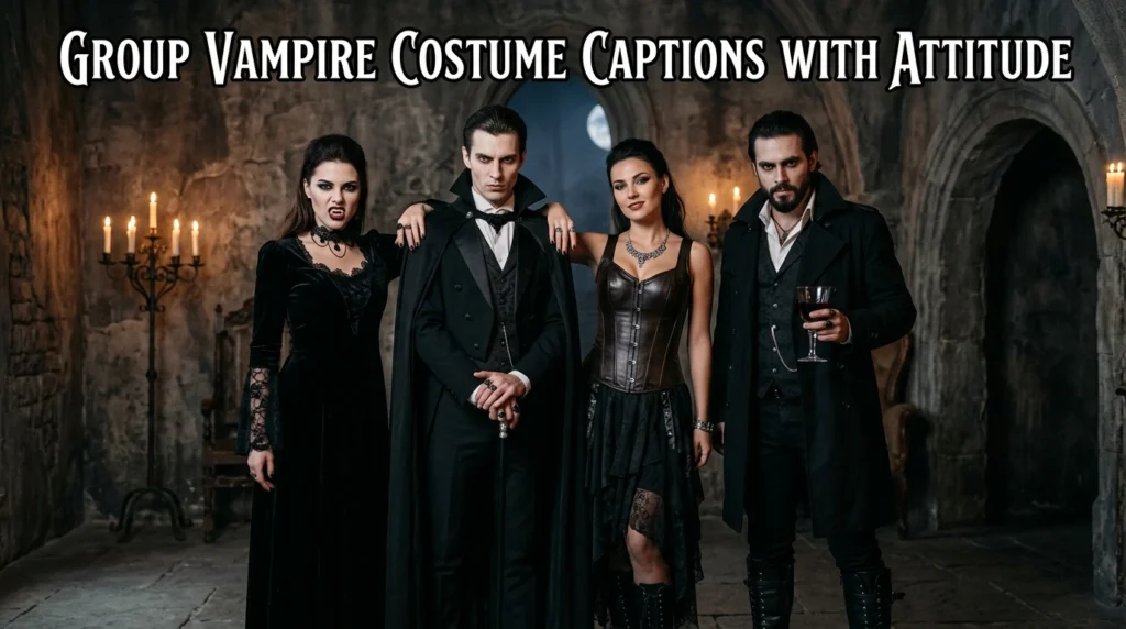 Group Vampire Costume Captions With Attitude