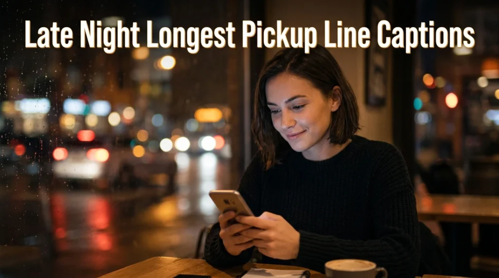 Late Night Longest Pickup Line Captions