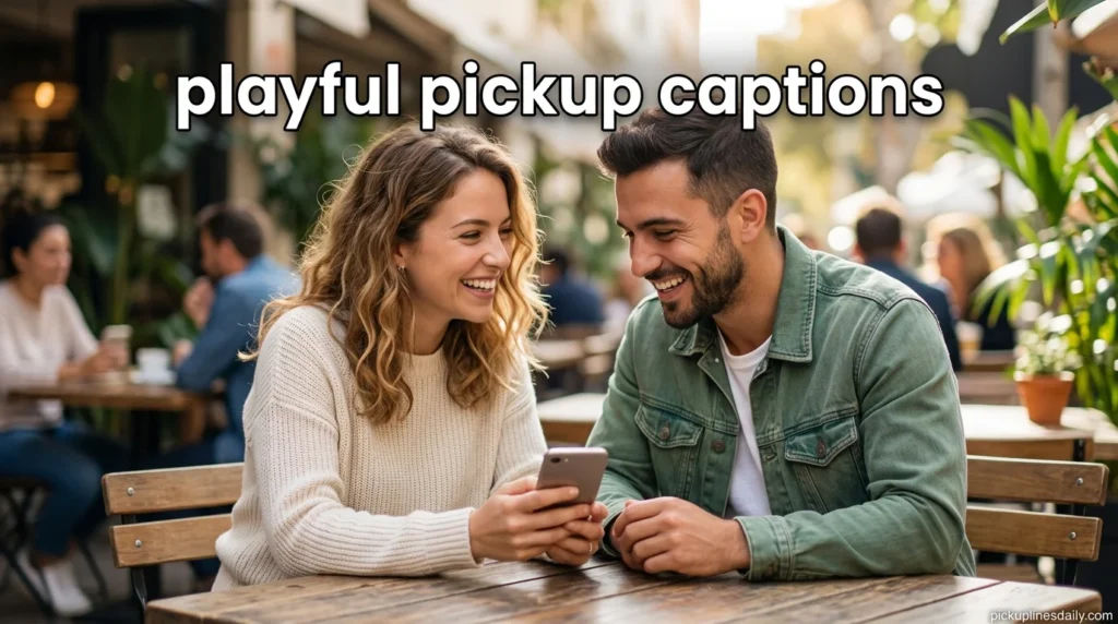 playful pickup captions