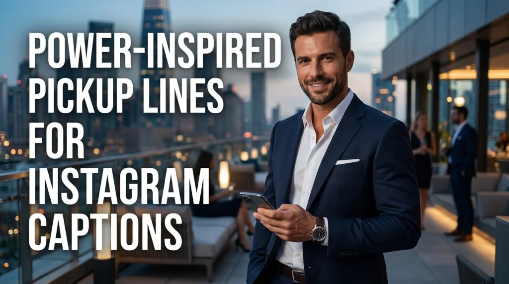 Power-Inspired Pickup Lines For Instagram Captions