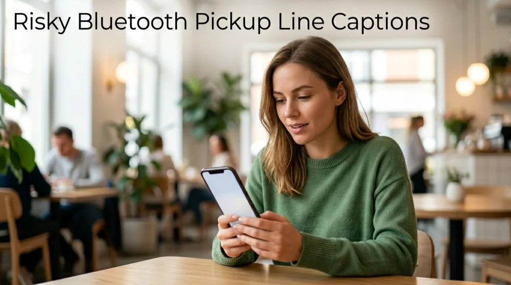Risky Bluetooth Pickup Line Captions
