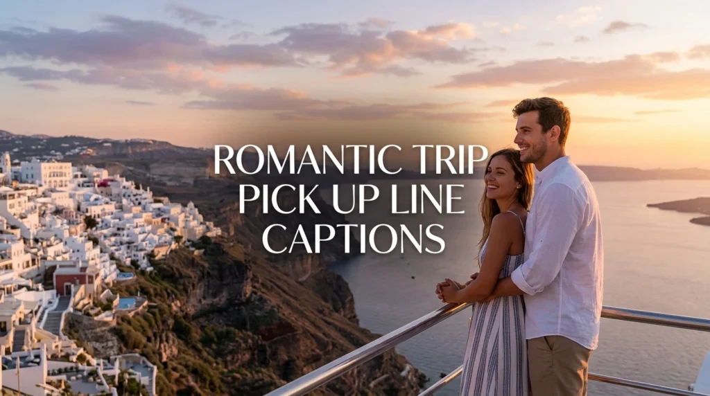 Romantic Trip Pick Up Line Captions