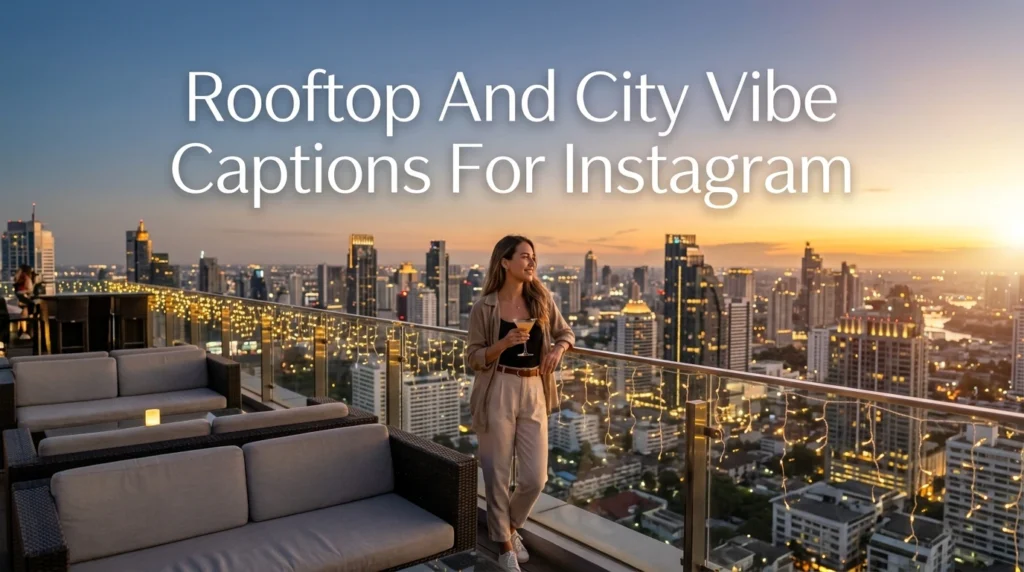 Rooftop And City Vibe Captions For Instagram
