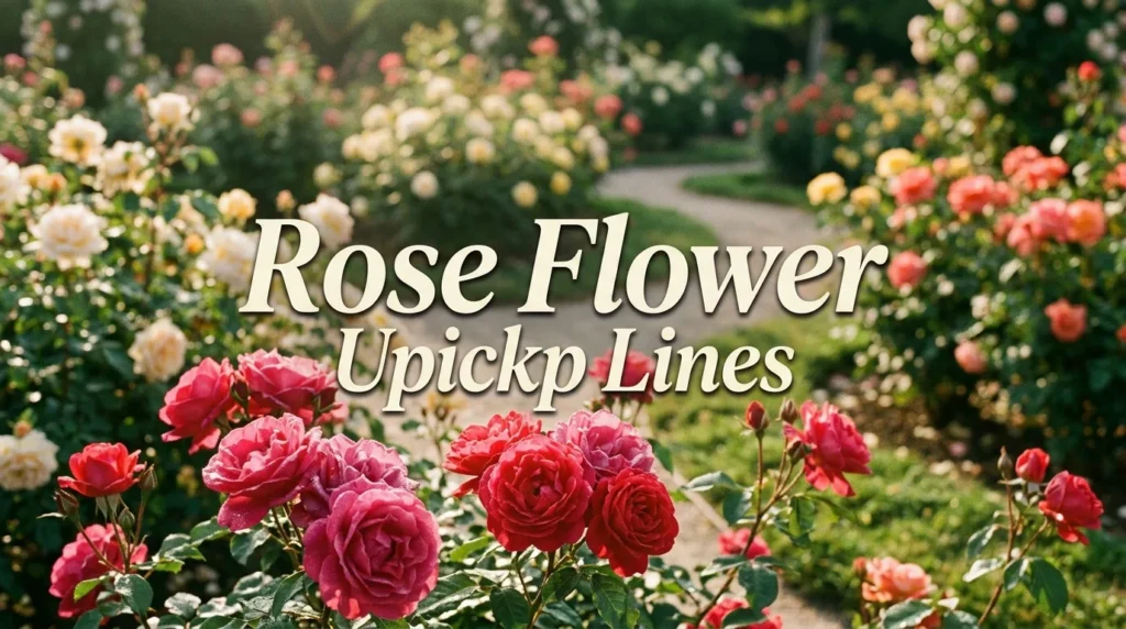 Rose Flower Upickp Lines