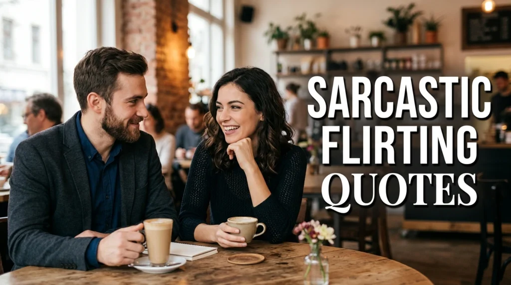 sarcastic flirting quotes