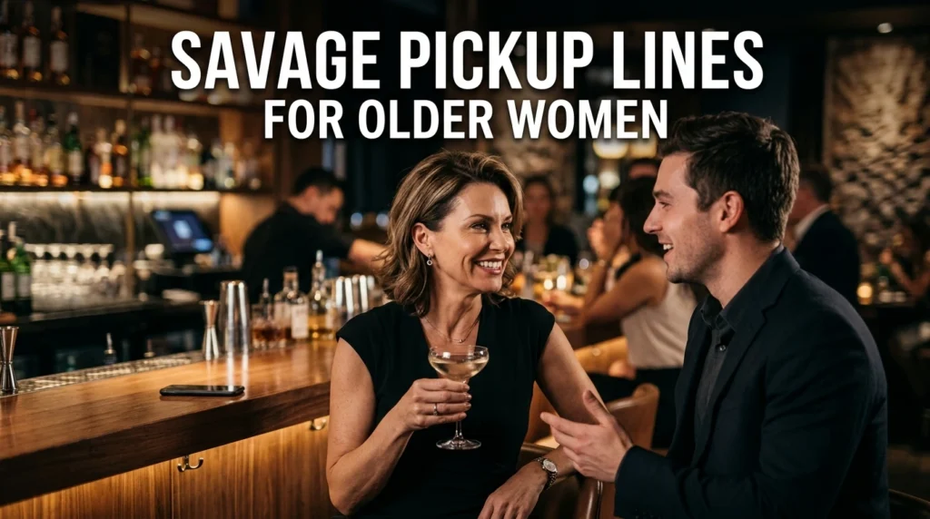 Savage Pickup Lines For Older Women
