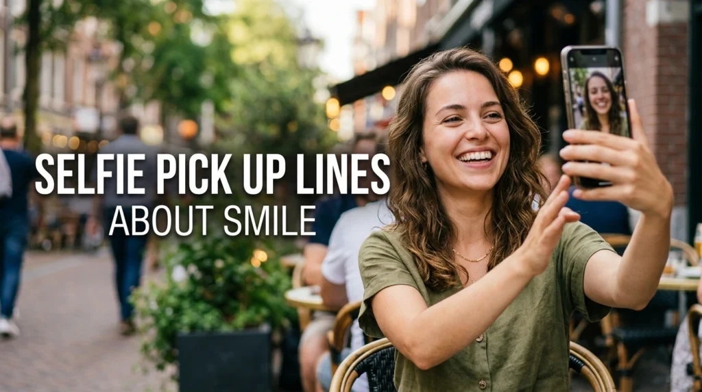 Selfie Pick Up Lines About Smile
