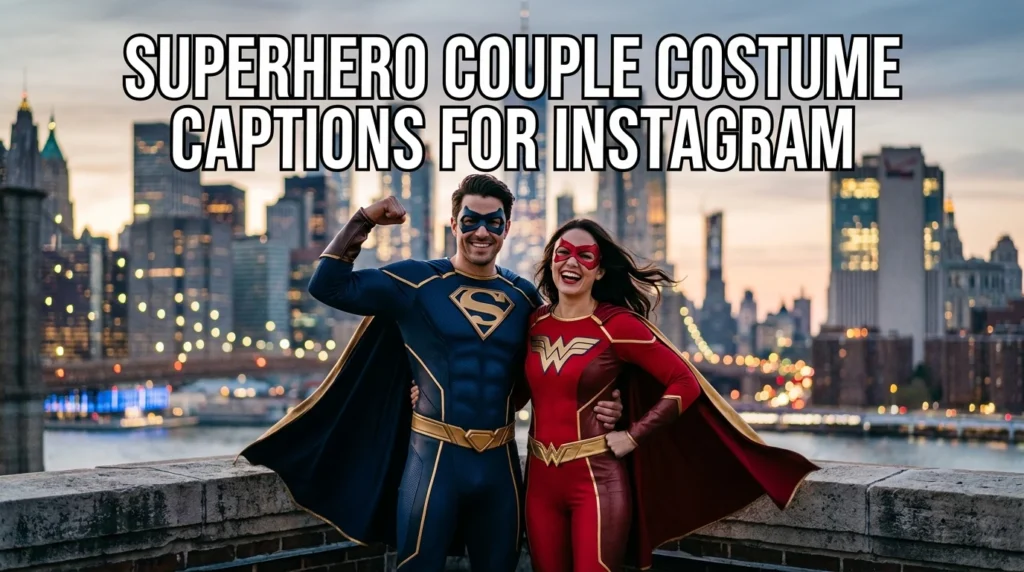 Superhero Couple Costume Captions For Instagram