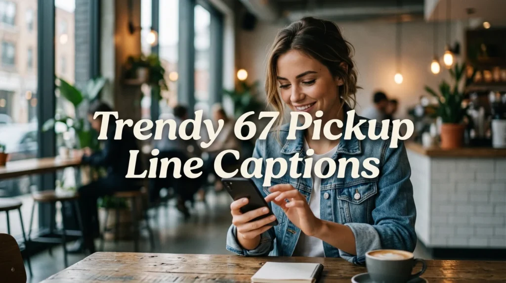 Trendy 67 Pickup Line Captions