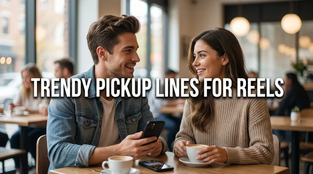 trendy pickup lines for reels