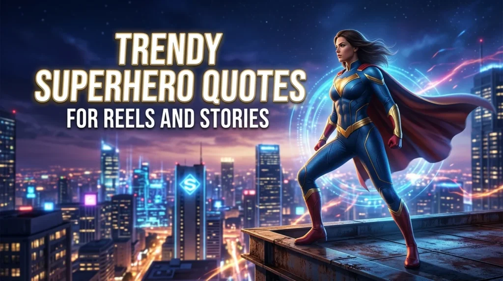 Trendy Superhero Quotes For Reels And Stories