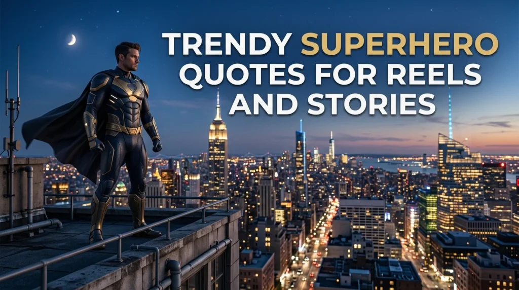 Trendy Superhero Quotes For Reels And Stories