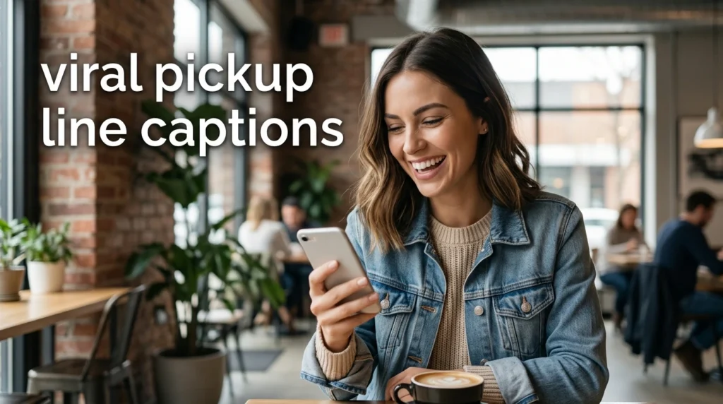 viral pickup line captions