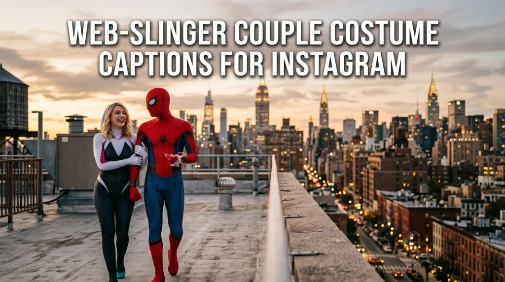 Web-Slinger Couple Costume Captions For Instagram
