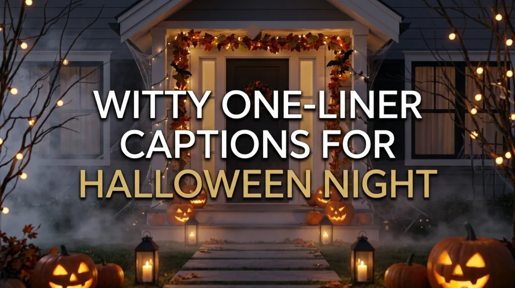 Witty One-Liner Captions For Halloween Night