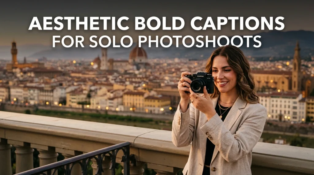 Aesthetic Bold Captions For Solo Photoshoots
