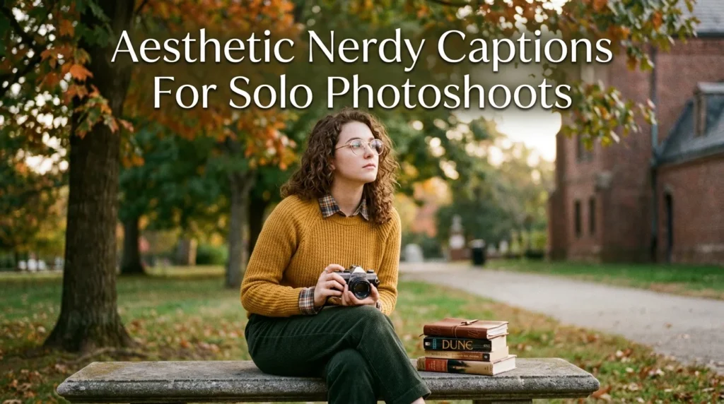 Aesthetic Nerdy Captions For Solo Photoshoots