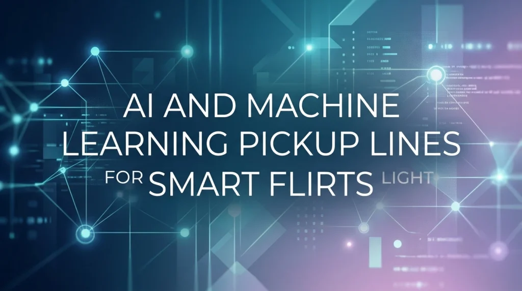 Ai And Machine Learning Pickup Lines For Smart Flirts