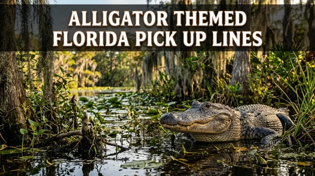 Alligator Themed Florida Pick Up Lines