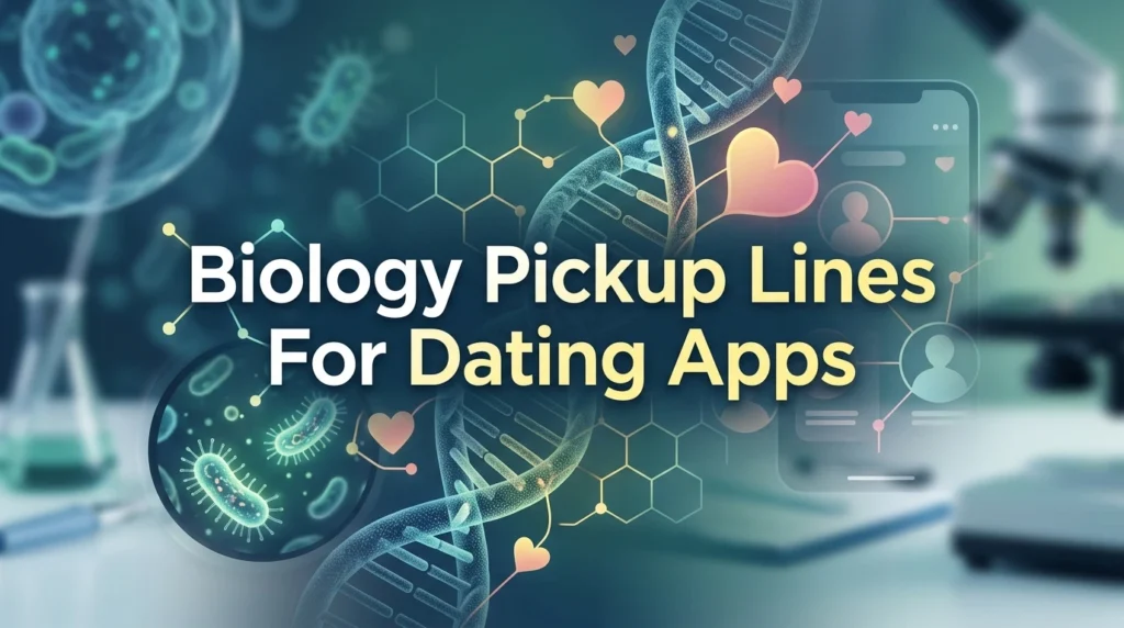 Biology Pickup Lines For Dating Apps