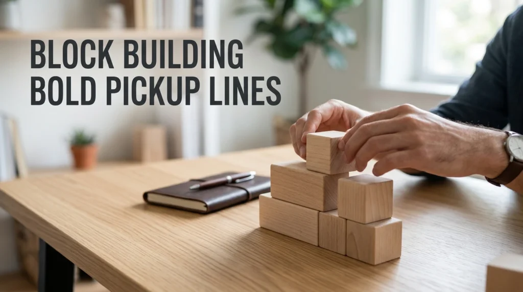 Block Building Bold Pickup Lines