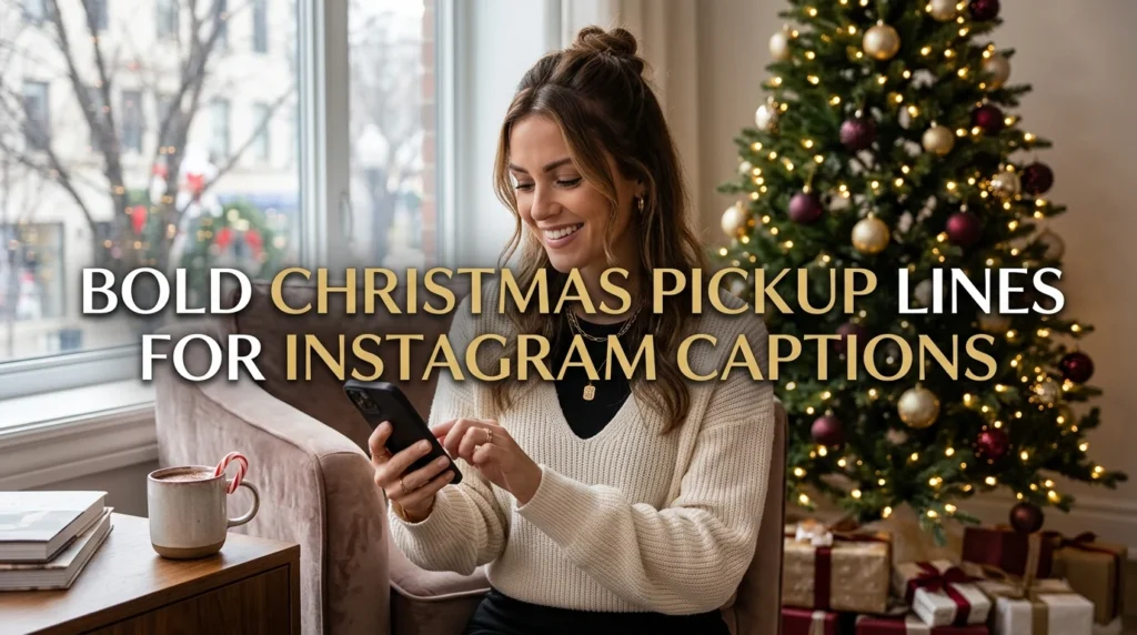 Bold Christmas Pickup Lines For Instagram Captions