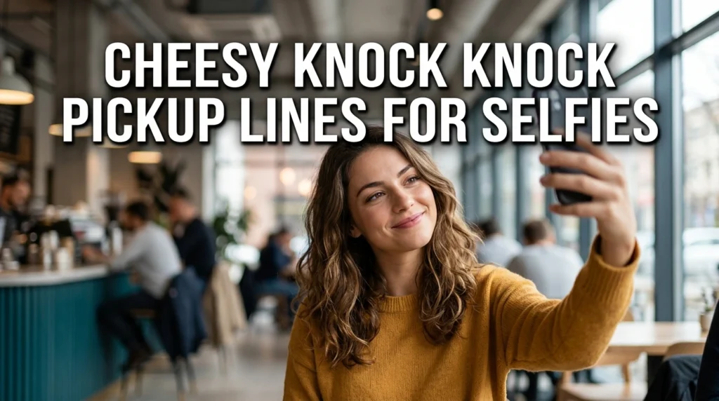 Cheesy Knock Knock Pickup Lines For Selfies