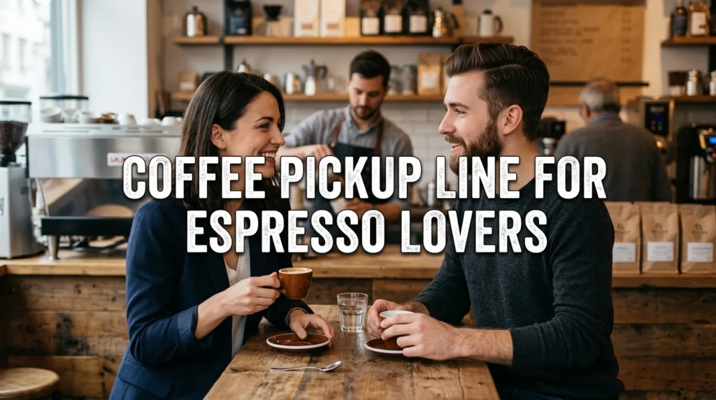 Coffee Pickup Line For Espresso Lovers