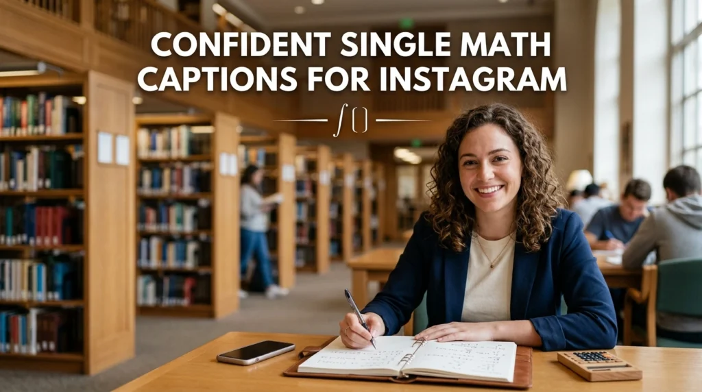 Confident Single Math Captions For Instagram