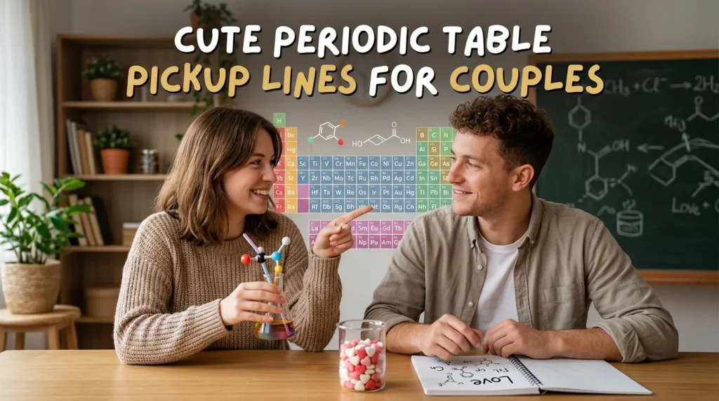 Cute Periodic Table Pickup Lines For Couples