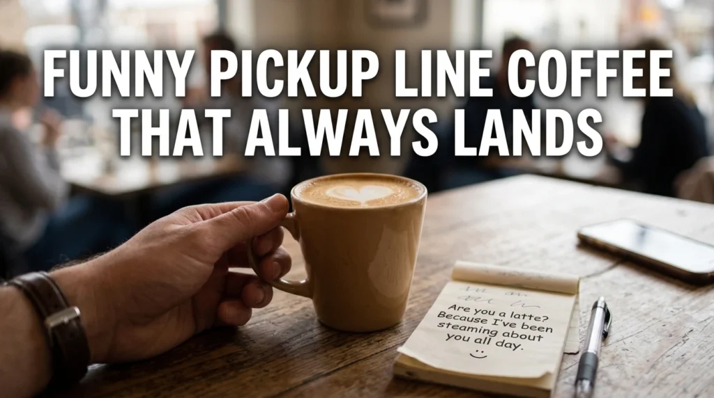 Funny Pickup Line Coffee That Always Lands