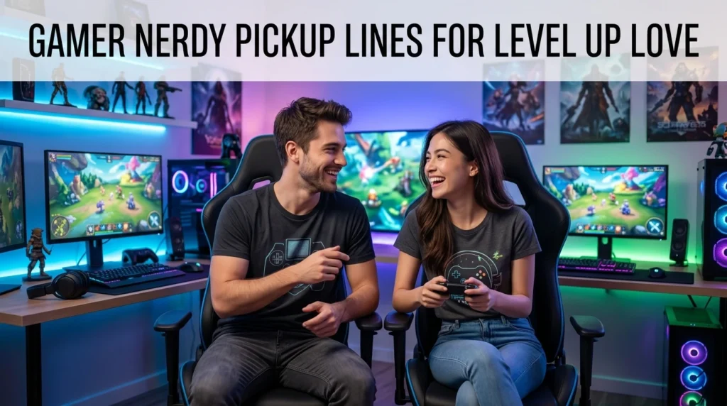 Gamer Nerdy Pickup Lines For Level Up Love