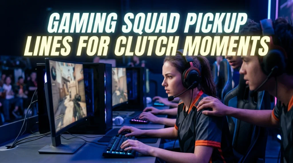 Gaming Squad Pickup Lines For Clutch Moments