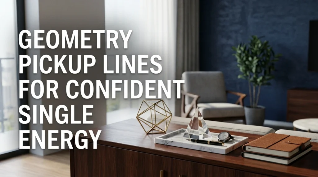 Geometry Pickup Lines For Confident Single Energy