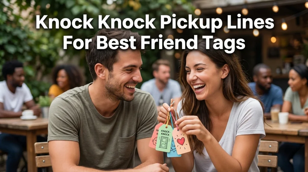Knock Knock Pickup Lines For Best Friend Tags