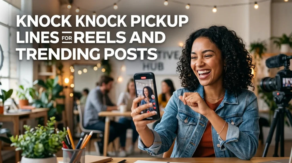 Knock Knock Pickup Lines For Reels And Trending Posts