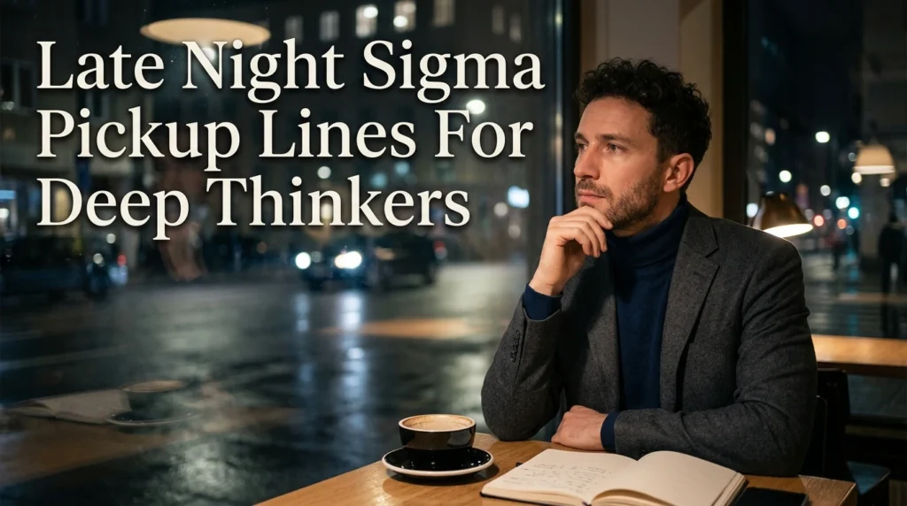 Late Night Sigma Pickup Lines For Deep Thinkers