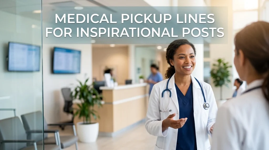 Medical Pickup Lines For Inspirational Posts