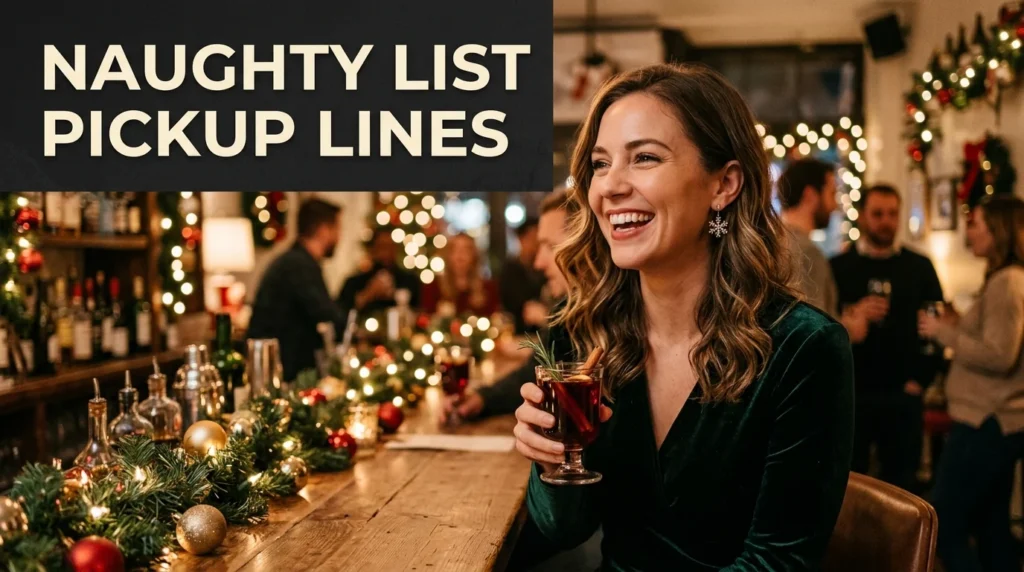 Naughty List Pickup Lines