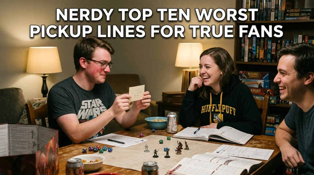 Nerdy Top Ten Worst Pickup Lines For True Fans