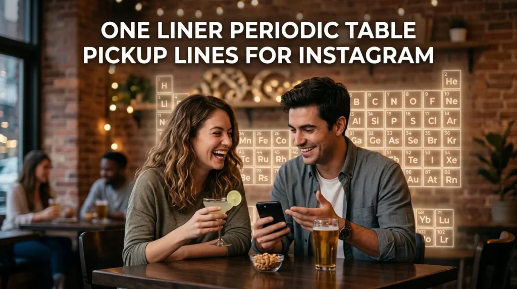 One Liner Periodic Table Pickup Lines For Instagram