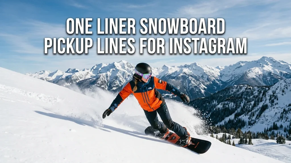 One Liner Snow Pickup Lines For Instagram