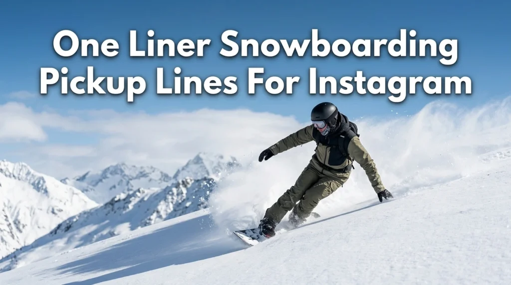 One Liner Snowboarding Pickup Lines For Instagram