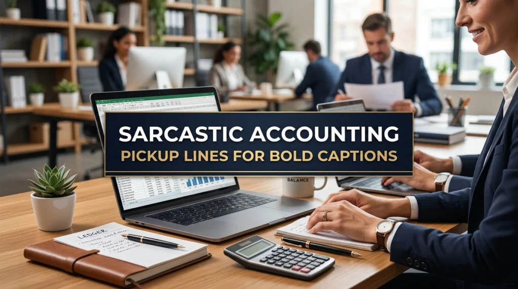 Sarcastic Accounting Pickup Lines For Bold Captions