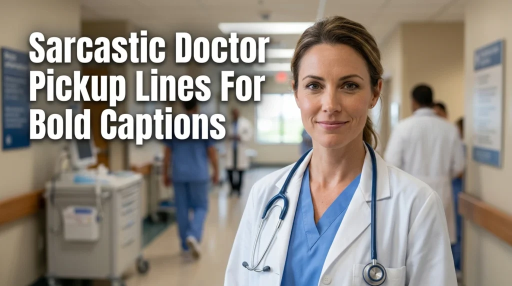Sarcastic Doctor Pickup Lines For Bold Captions