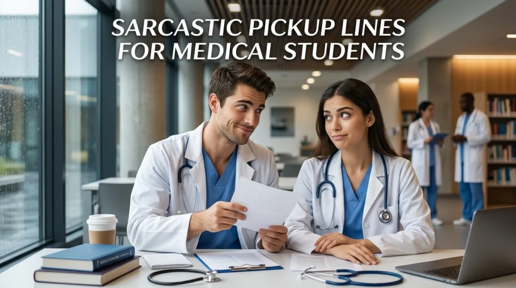 Sarcastic Pickup Lines For Medical Students