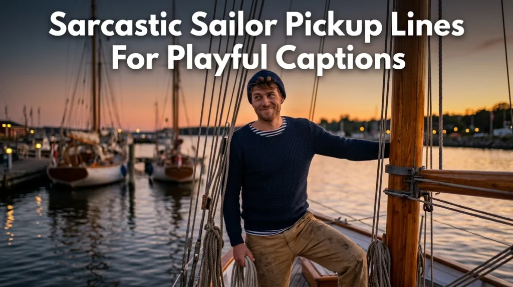 Sarcastic Sailor Pickup Lines For Playful Captions