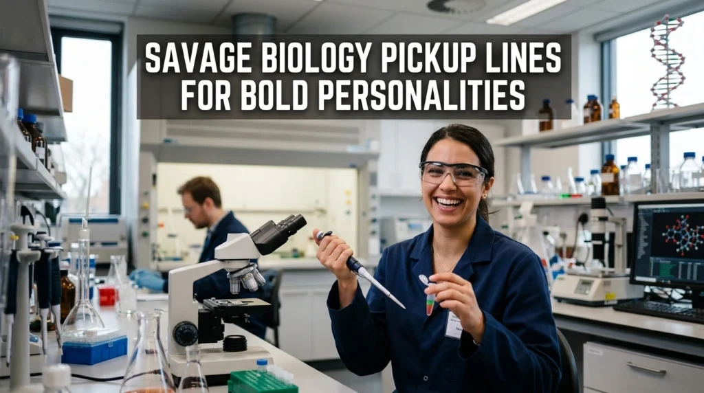 Savage Biology Pickup Lines For Bold Personalities